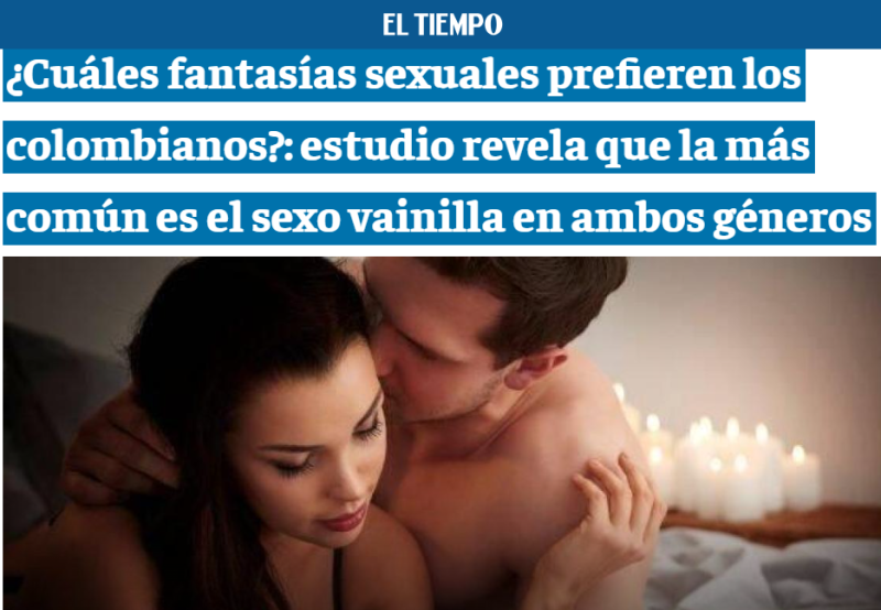 Estudio sobre fantasías sexuales en Colombia